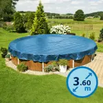 Bâche pour piscine hors-sol ronde diamètre 3.60 m coloris bleu