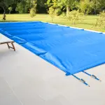 Couverture de sécurité à barres STARPOOL PREMIUM COLOR coloris bleu