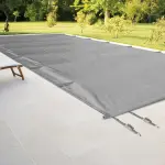 Couverture de sécurité à barres STARPOOL PREMIUM COLOR coloris Gris mat