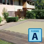 Couverture d'hivernage opaque Vancouver forme A -  Ivoire / Ivoire
