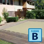 Couverture d'hivernage opaque Vancouver forme B - Ivoire / Ivoire